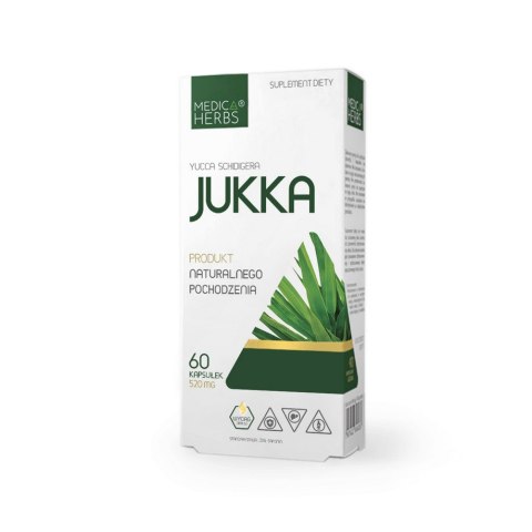MEDICA HERBS Jukka 520mg, 60 kaps. MEDICA HERBS Jukka 520mg, 60 kaps.