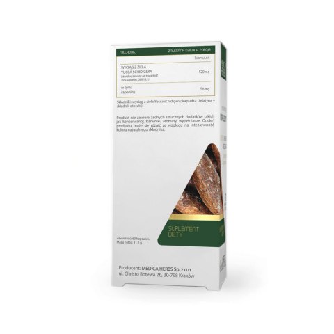 MEDICA HERBS Jukka 520mg, 60 kaps. MEDICA HERBS Jukka 520mg, 60 kaps.