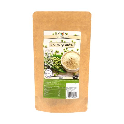 PIĘĆ PRZEMIAN Białko grochu 500g PIĘĆ PRZEMIAN Białko grochu 500g