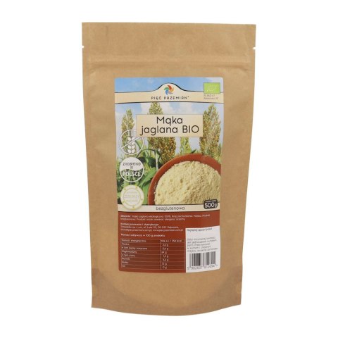PIĘĆ PRZEMIAN Mąka jaglana bezglutenowa BIO 500g