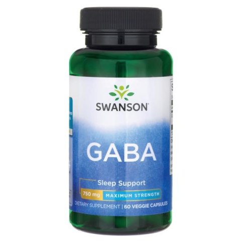 SWANSON GABA - Sleep Support 750mg, 60kaps. SWANSON GABA - Sleep Support 750mg, 60kaps.
