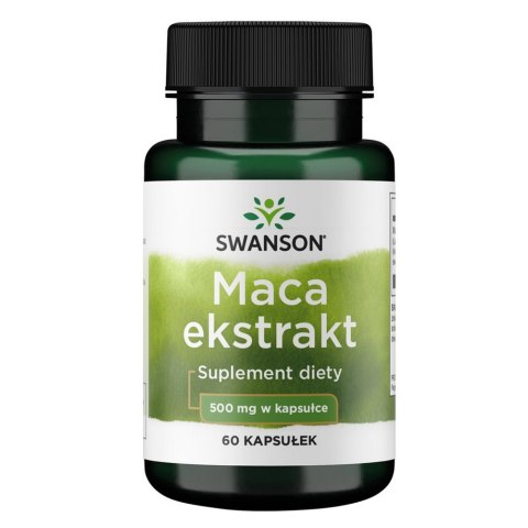 SWANSON Maca ekstrakt 500mg, 60kaps. SWANSON Maca ekstrakt 500mg, 60kaps.