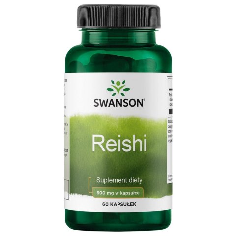 SWANSON Reishi Mushroom 600mg, 60 kaps. SWANSON Reishi Mushroom 600mg, 60 kaps.