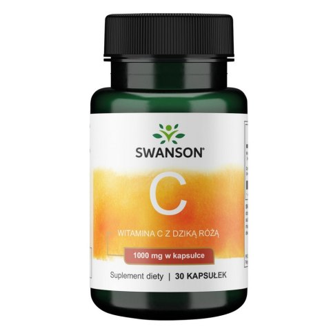 SWANSON Witamina C 1000mg, 30kaps. z dziką różą SWANSON Witamina C 1000mg, 30kaps. z dziką różą